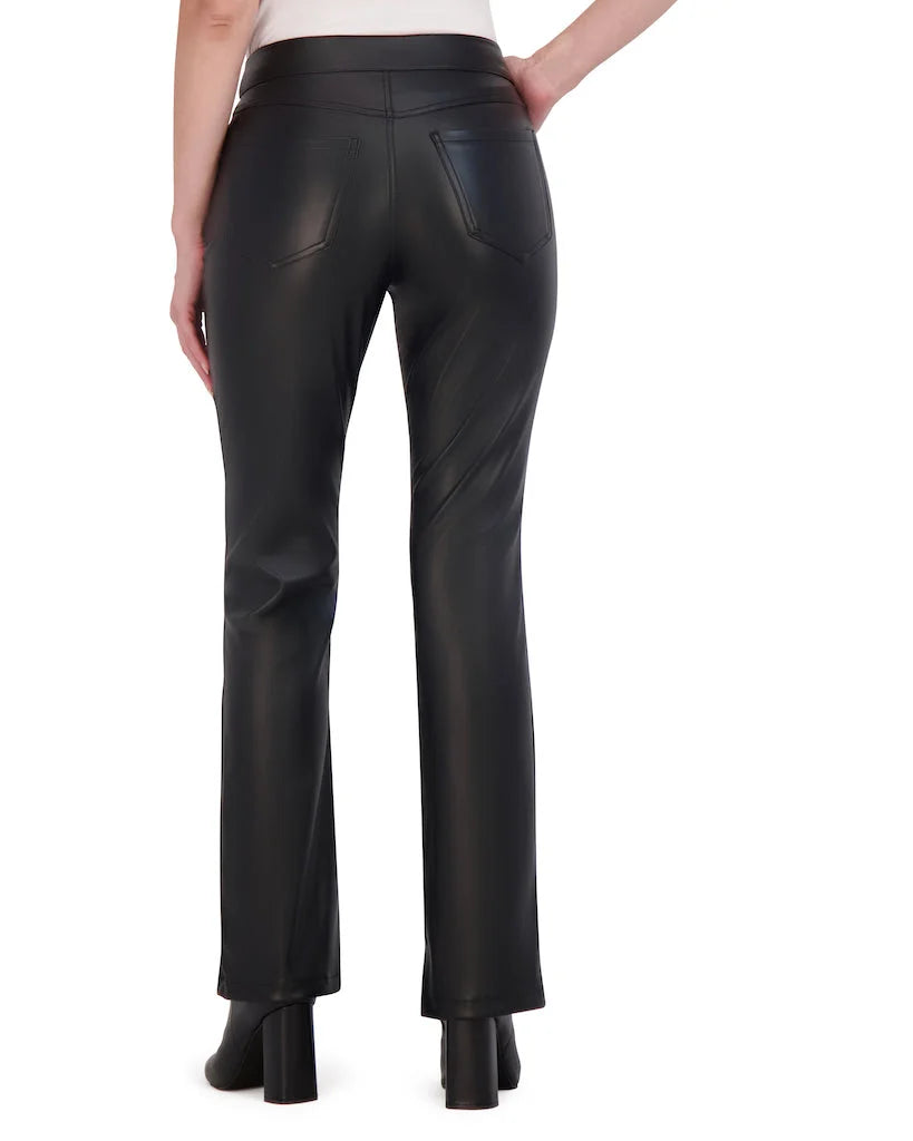 Butter Vegan Leather Mini Boot Cut Pant