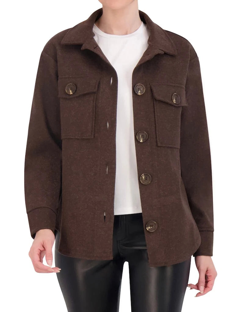 Unlined Vegan Cashmere Shacket