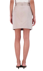 Belted modal blend skirt
