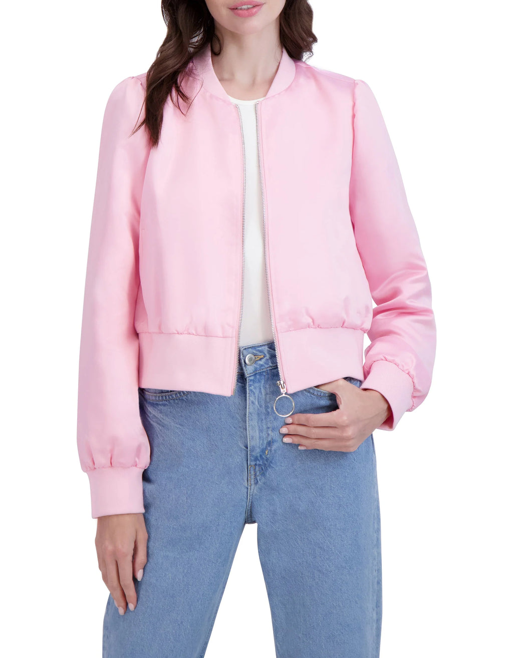 Satin Bomber Jacket