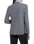 Double Breasted Plaid Unlined Blazer