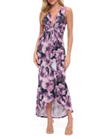 Printed Twist Front Dress