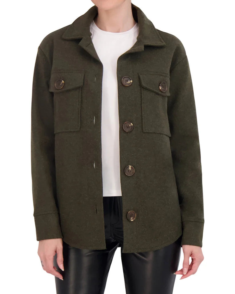 Unlined Vegan Cashmere Shacket