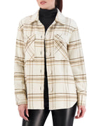 Unlined Vegan Cashmere Plaid Shacket
