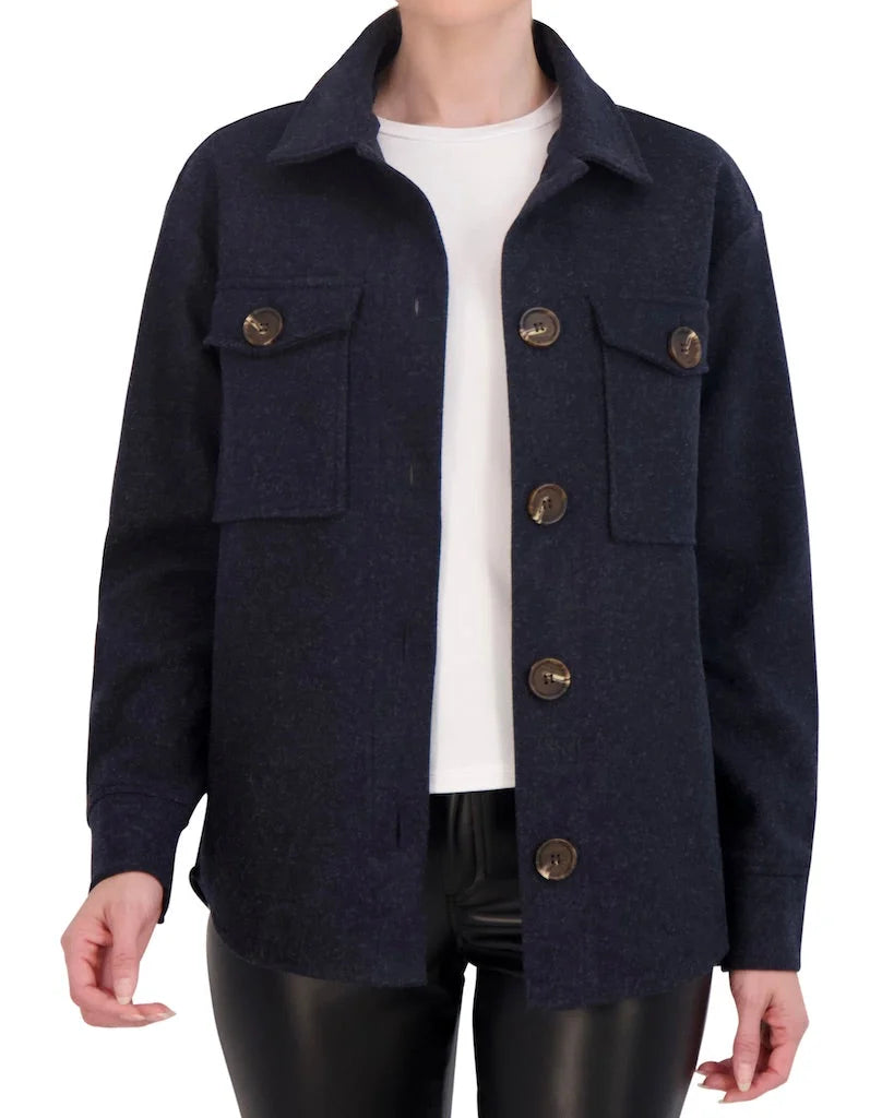 Unlined Vegan Cashmere Shacket