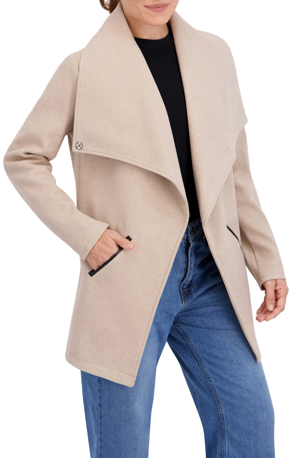 Vegan Cashmere Drape Jacket