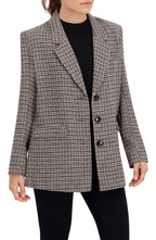Plaid Single Breasted Boyfriend Blazer