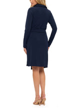 V Neck Side Tie Midi Dress