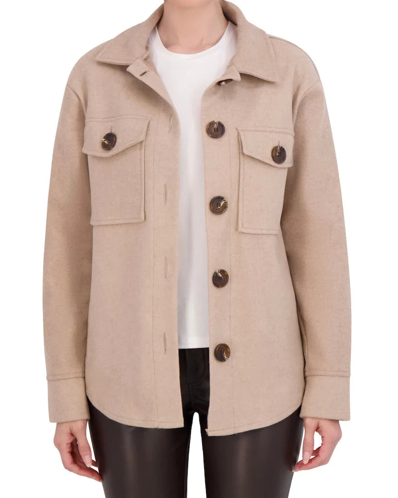 Unlined Vegan Cashmere Shacket