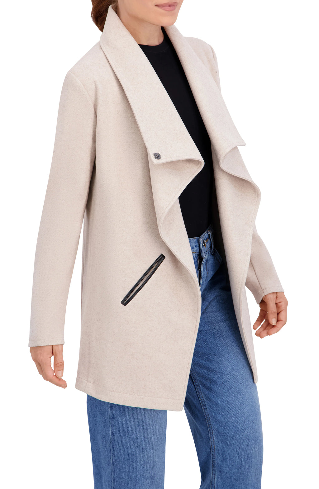 Vegan Cashmere Drape Jacket