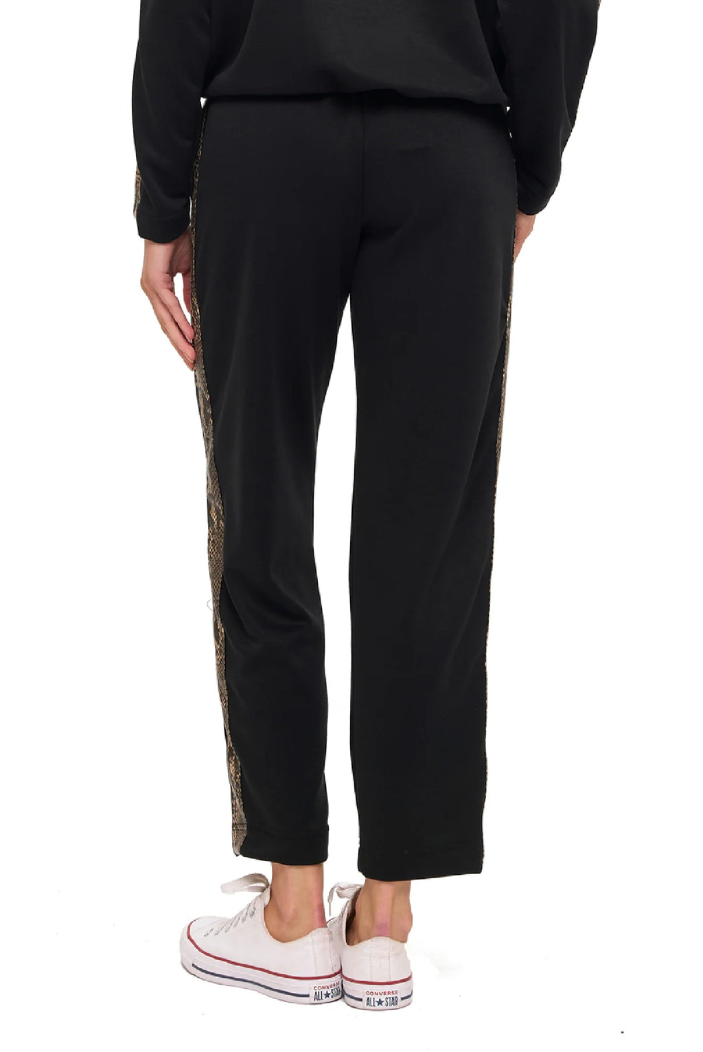 Modal Scuba Knit Jogger w Contrast Stripe