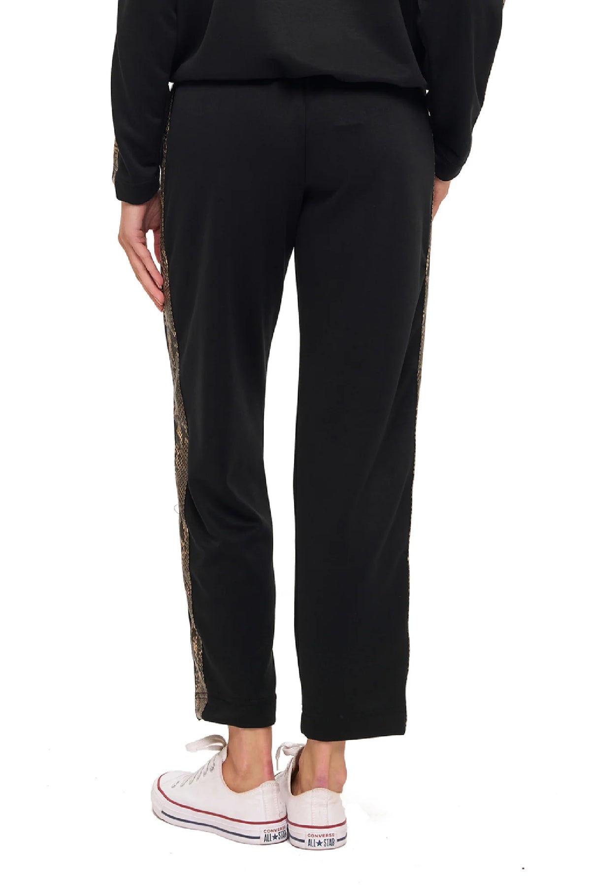 Modal Scuba Knit Jogger w Contrast Stripe