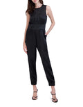 Sleeveless Satin Jumpsuit