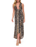 Printed Twist Front Dress