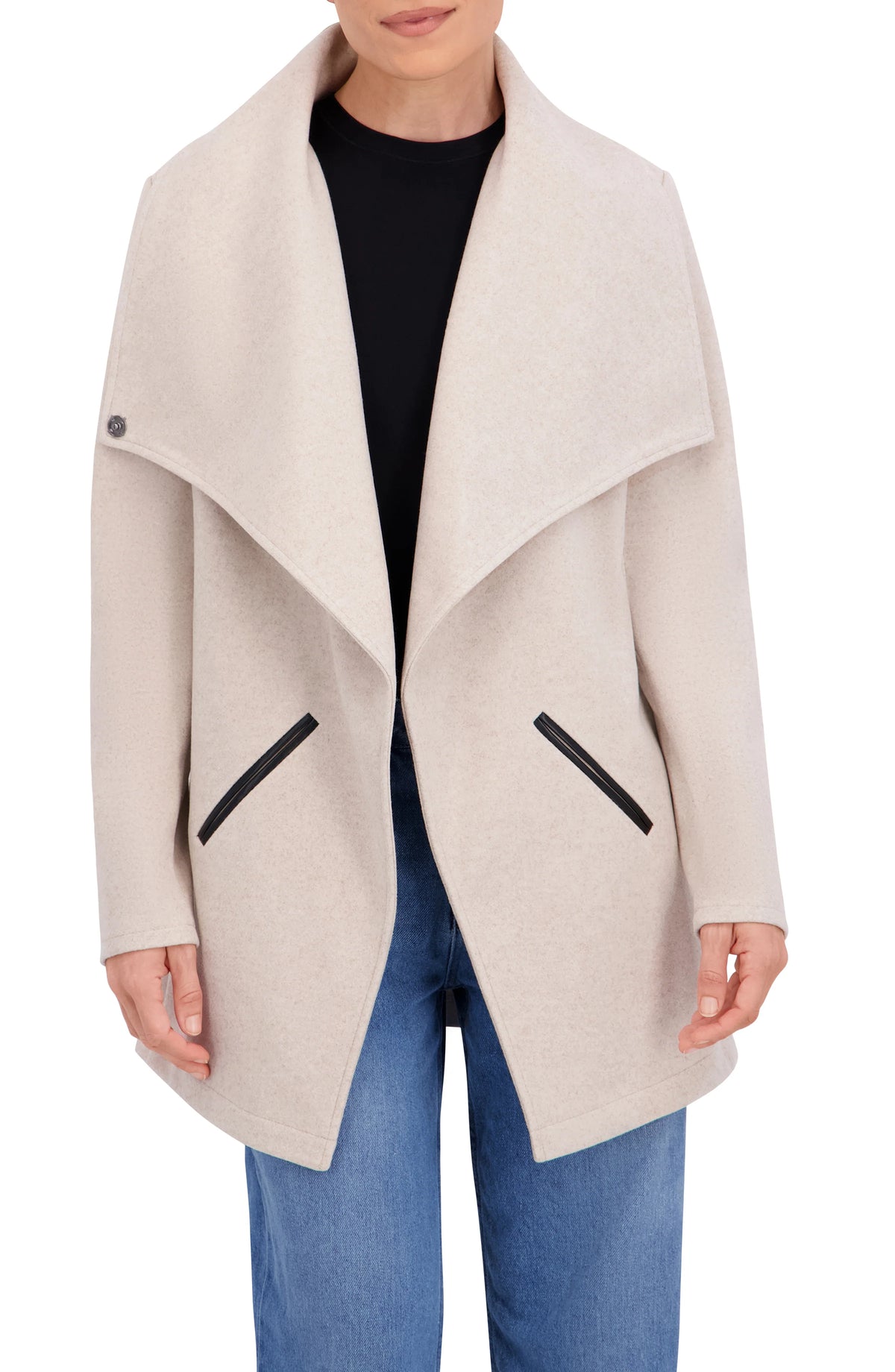 Vegan Cashmere Drape Jacket