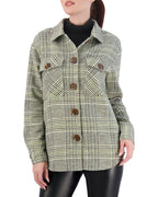Unlined Vegan Cashmere Plaid Shacket