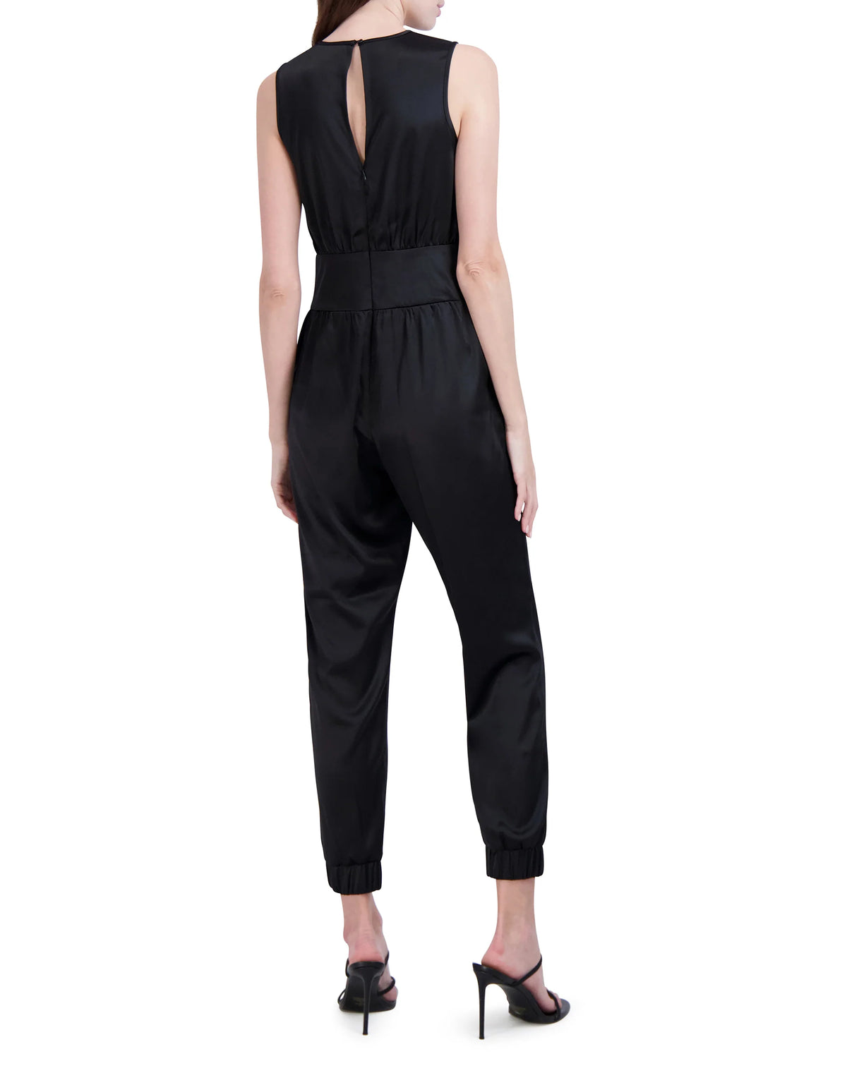 Sleeveless Satin Jumpsuit