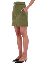 Belted modal blend skirt