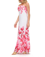 Printed Strapless Dress