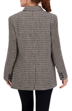 Plaid Single Breasted Boyfriend Blazer