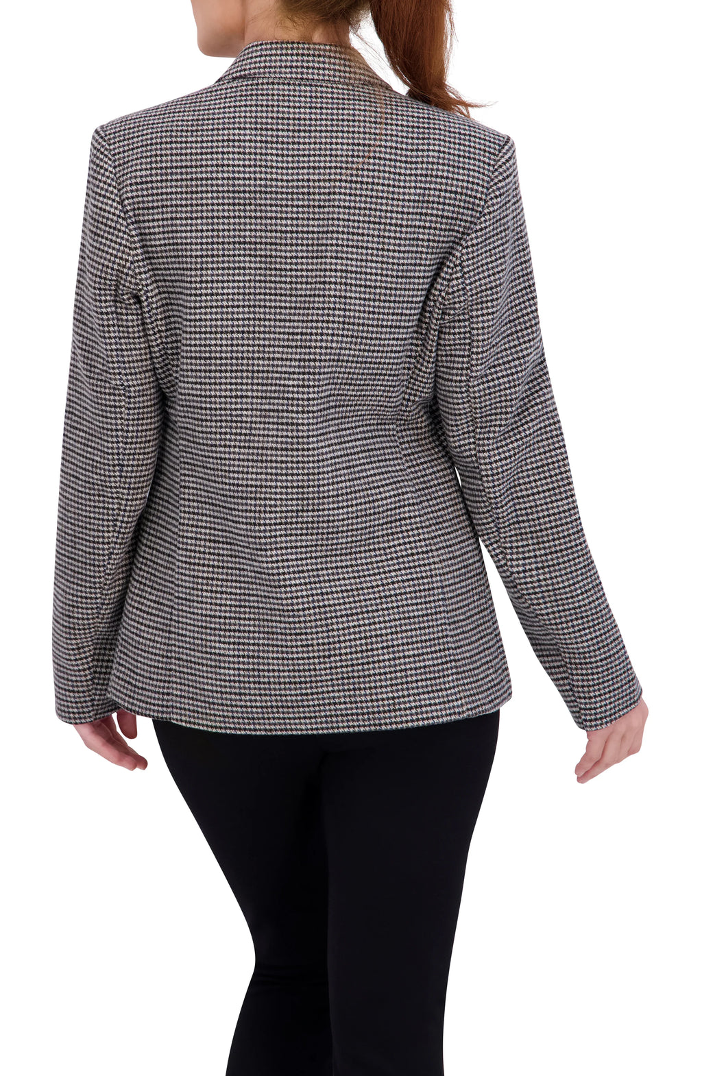 Double Breasted Plaid Unlined Blazer
