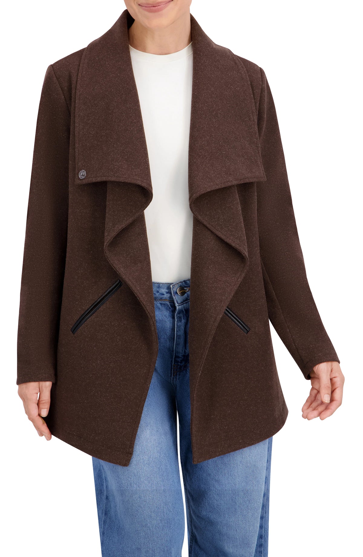 Vegan Cashmere Drape Jacket