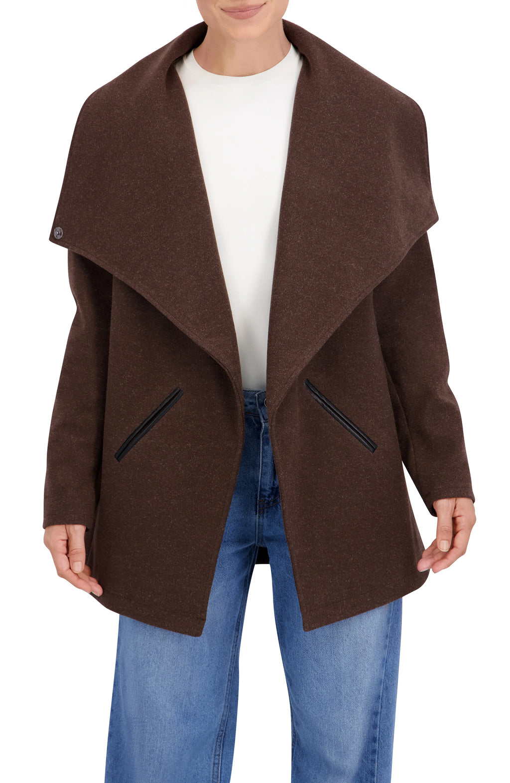 Vegan Cashmere Drape Jacket