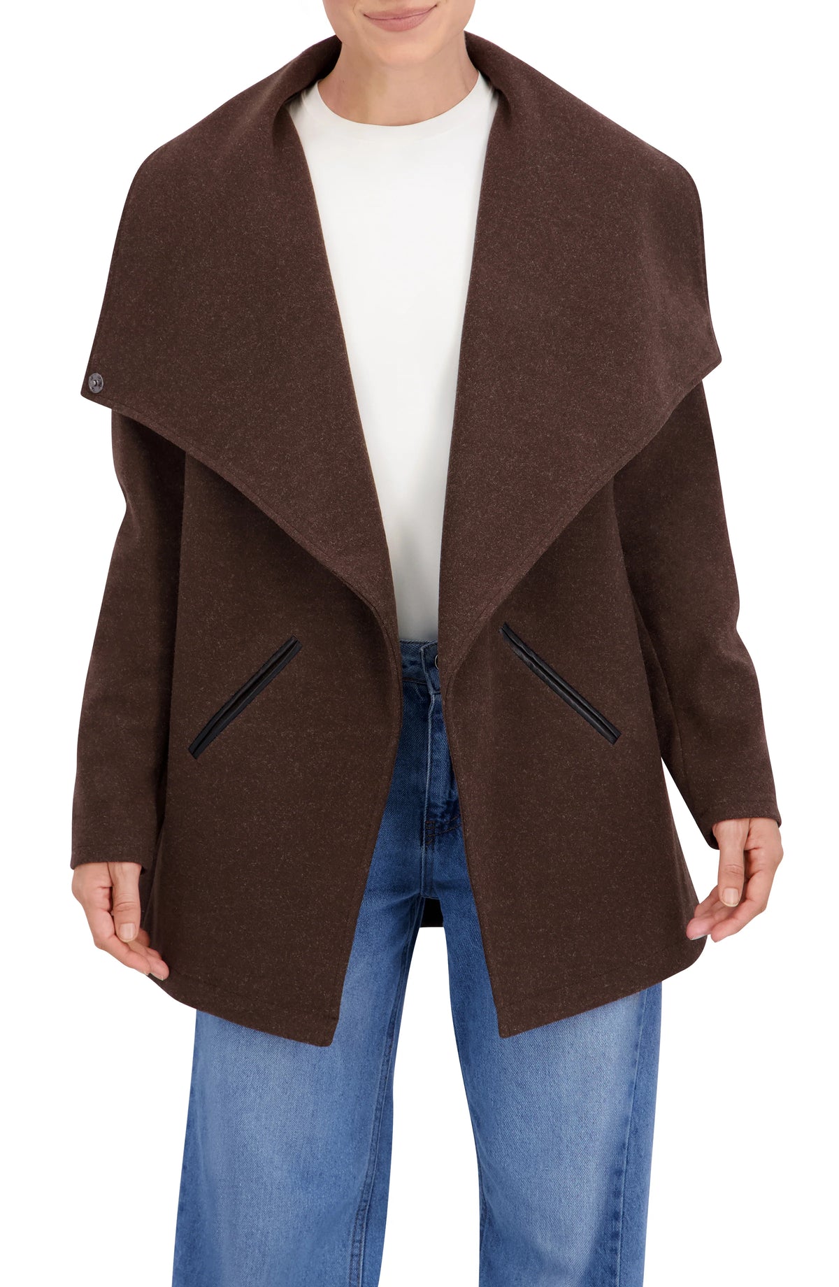 Vegan Cashmere Drape Jacket