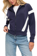 Colorblock Zip Up Jacket